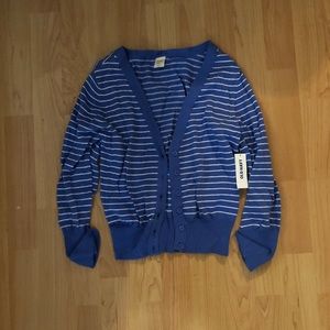 Blue stripped cardigan
